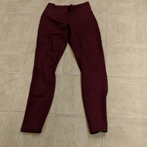 High rise cold weather leggings
